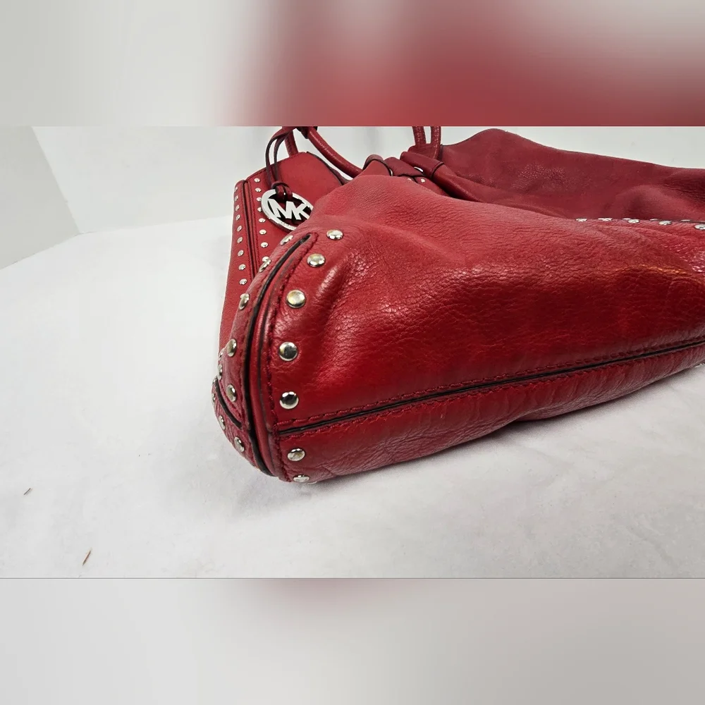 Michael Kors Astor Studded Black Leather X-Large Ring Tote Shoulder Bag EUC! - Picture 3 of 13